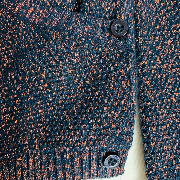 French Connection V-Neck Sweater - Navy Blue & Copper - Picture 7 of 7